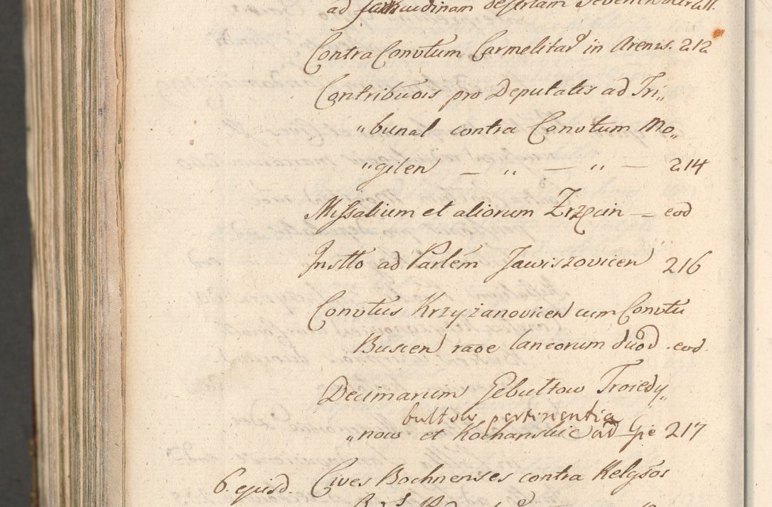 Zdjęcie nr 1764 dla obiektu archiwalnego: Acta actorum, decretorum, sententiarum, erectionum, confirmationum, institutionum, resignationum, constitutionum, provisionum, quietationum, submissionum, protestationum, substitutionum R. D. Petri Gembicki, episcopi Cracoviensis, ducis Severiae in a. D. 1650 et 1651 acticatorum. Volumen V