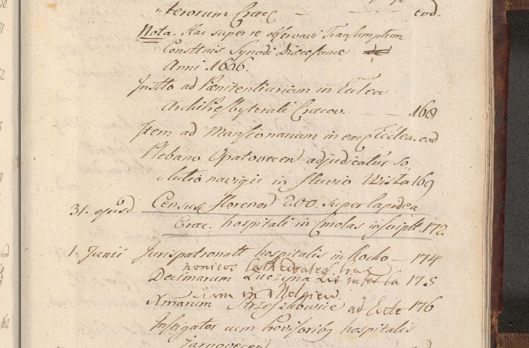 Zdjęcie nr 1761 dla obiektu archiwalnego: Acta actorum, decretorum, sententiarum, erectionum, confirmationum, institutionum, resignationum, constitutionum, provisionum, quietationum, submissionum, protestationum, substitutionum R. D. Petri Gembicki, episcopi Cracoviensis, ducis Severiae in a. D. 1650 et 1651 acticatorum. Volumen V