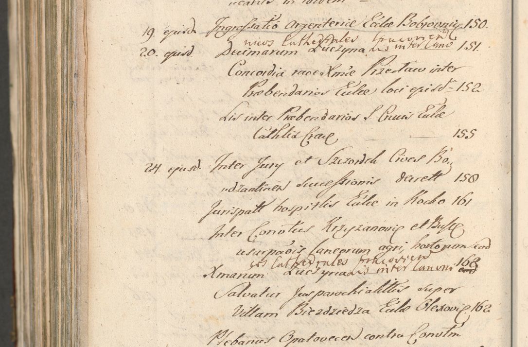 Zdjęcie nr 1760 dla obiektu archiwalnego: Acta actorum, decretorum, sententiarum, erectionum, confirmationum, institutionum, resignationum, constitutionum, provisionum, quietationum, submissionum, protestationum, substitutionum R. D. Petri Gembicki, episcopi Cracoviensis, ducis Severiae in a. D. 1650 et 1651 acticatorum. Volumen V