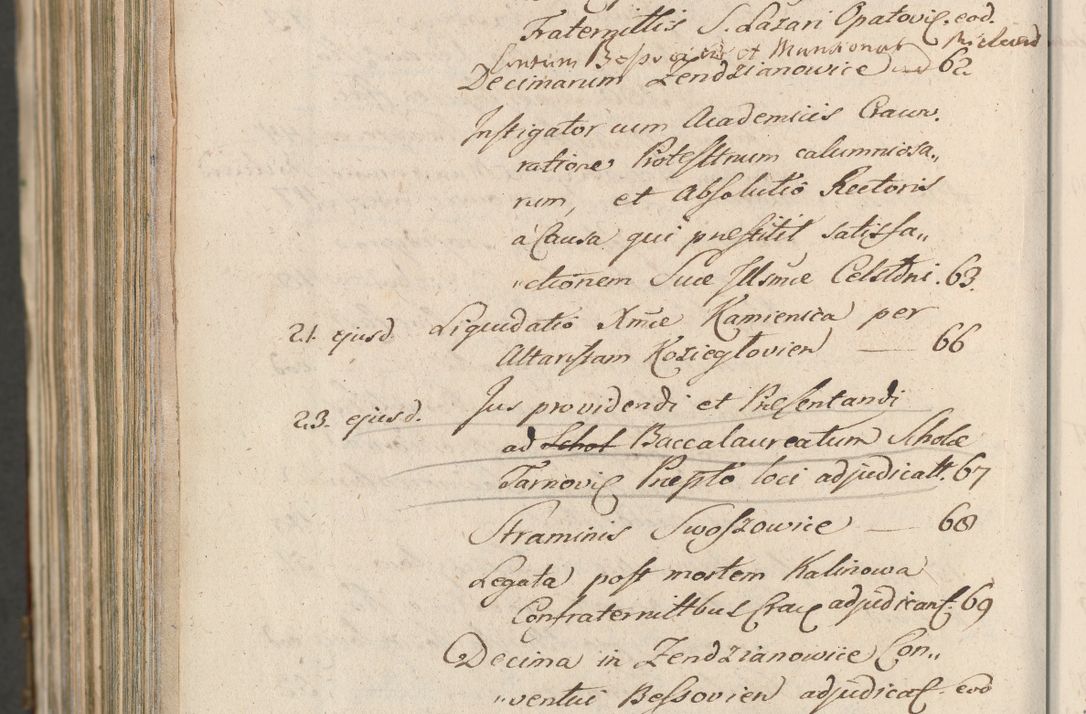 Zdjęcie nr 1756 dla obiektu archiwalnego: Acta actorum, decretorum, sententiarum, erectionum, confirmationum, institutionum, resignationum, constitutionum, provisionum, quietationum, submissionum, protestationum, substitutionum R. D. Petri Gembicki, episcopi Cracoviensis, ducis Severiae in a. D. 1650 et 1651 acticatorum. Volumen V