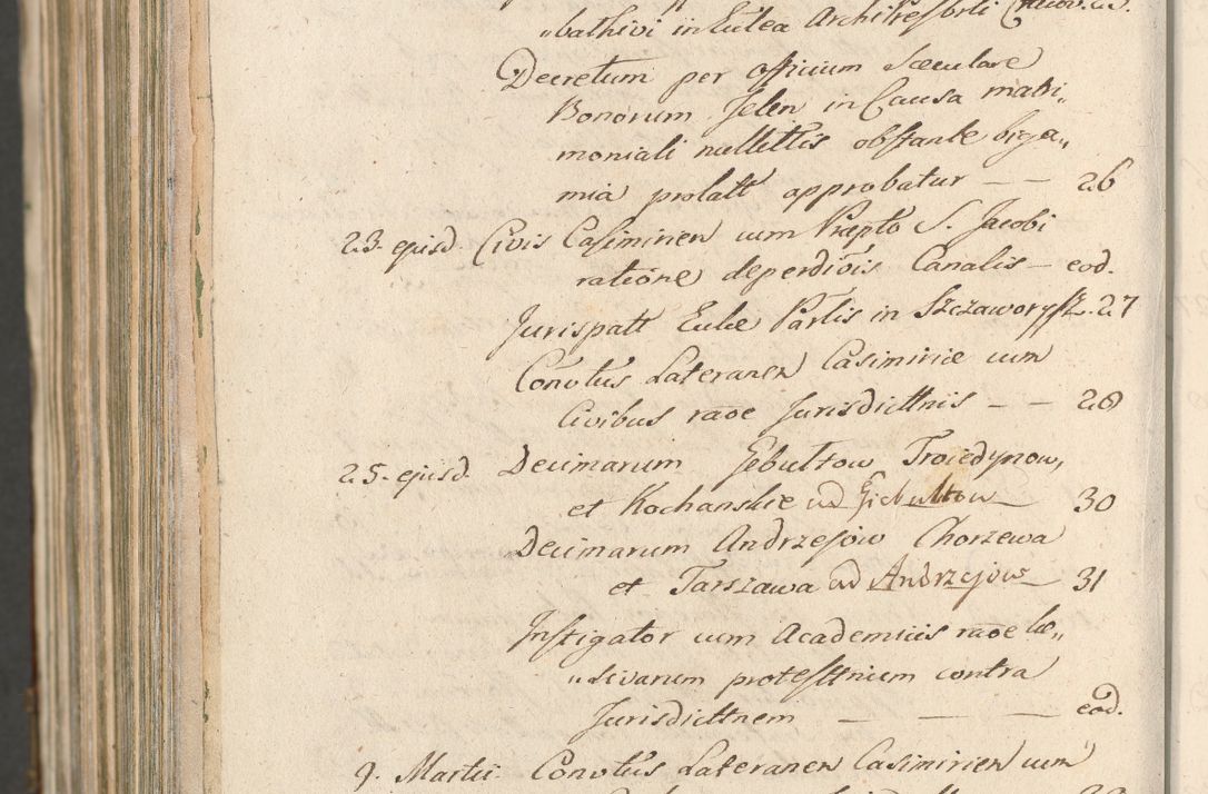 Zdjęcie nr 1754 dla obiektu archiwalnego: Acta actorum, decretorum, sententiarum, erectionum, confirmationum, institutionum, resignationum, constitutionum, provisionum, quietationum, submissionum, protestationum, substitutionum R. D. Petri Gembicki, episcopi Cracoviensis, ducis Severiae in a. D. 1650 et 1651 acticatorum. Volumen V