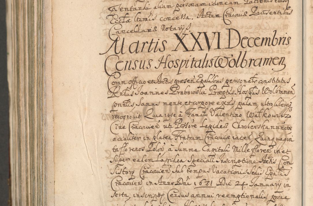Zdjęcie nr 1750 dla obiektu archiwalnego: Acta actorum, decretorum, sententiarum, erectionum, confirmationum, institutionum, resignationum, constitutionum, provisionum, quietationum, submissionum, protestationum, substitutionum R. D. Petri Gembicki, episcopi Cracoviensis, ducis Severiae in a. D. 1650 et 1651 acticatorum. Volumen V