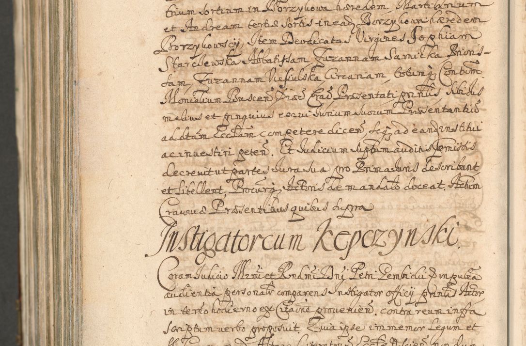 Zdjęcie nr 1742 dla obiektu archiwalnego: Acta actorum, decretorum, sententiarum, erectionum, confirmationum, institutionum, resignationum, constitutionum, provisionum, quietationum, submissionum, protestationum, substitutionum R. D. Petri Gembicki, episcopi Cracoviensis, ducis Severiae in a. D. 1650 et 1651 acticatorum. Volumen V