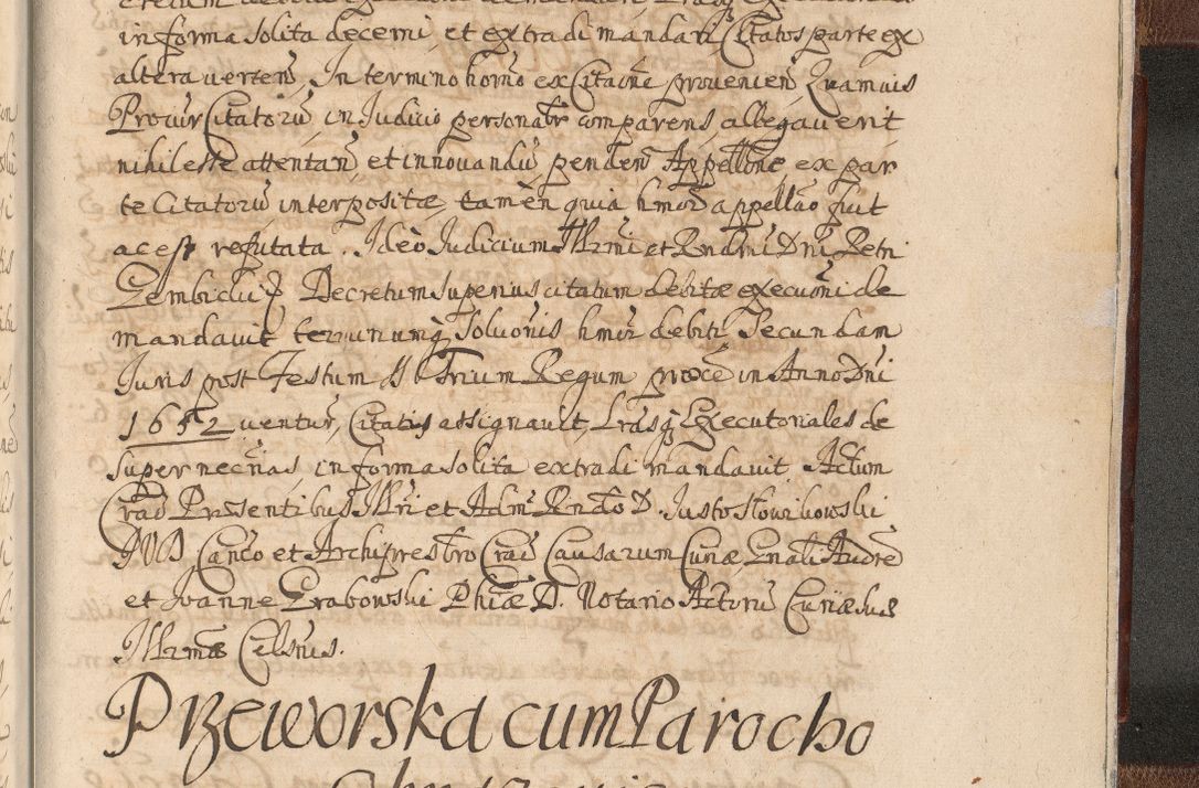 Zdjęcie nr 1731 dla obiektu archiwalnego: Acta actorum, decretorum, sententiarum, erectionum, confirmationum, institutionum, resignationum, constitutionum, provisionum, quietationum, submissionum, protestationum, substitutionum R. D. Petri Gembicki, episcopi Cracoviensis, ducis Severiae in a. D. 1650 et 1651 acticatorum. Volumen V