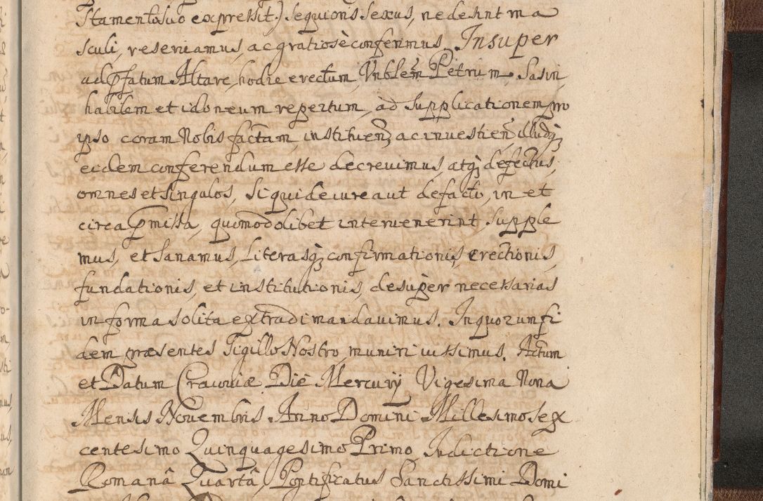 Zdjęcie nr 1729 dla obiektu archiwalnego: Acta actorum, decretorum, sententiarum, erectionum, confirmationum, institutionum, resignationum, constitutionum, provisionum, quietationum, submissionum, protestationum, substitutionum R. D. Petri Gembicki, episcopi Cracoviensis, ducis Severiae in a. D. 1650 et 1651 acticatorum. Volumen V