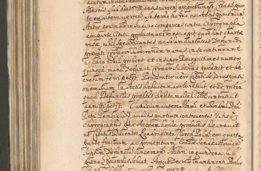 Zdjęcie nr 1720 dla obiektu archiwalnego: Acta actorum, decretorum, sententiarum, erectionum, confirmationum, institutionum, resignationum, constitutionum, provisionum, quietationum, submissionum, protestationum, substitutionum R. D. Petri Gembicki, episcopi Cracoviensis, ducis Severiae in a. D. 1650 et 1651 acticatorum. Volumen V