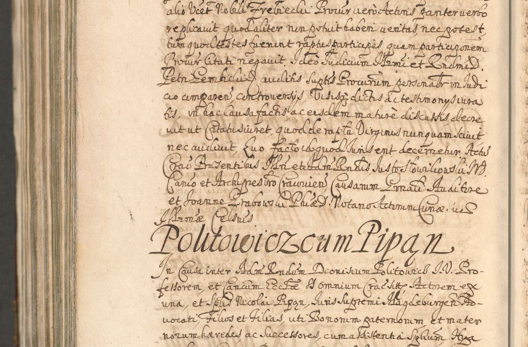 Zdjęcie nr 1716 dla obiektu archiwalnego: Acta actorum, decretorum, sententiarum, erectionum, confirmationum, institutionum, resignationum, constitutionum, provisionum, quietationum, submissionum, protestationum, substitutionum R. D. Petri Gembicki, episcopi Cracoviensis, ducis Severiae in a. D. 1650 et 1651 acticatorum. Volumen V