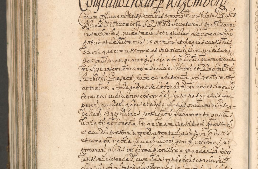 Zdjęcie nr 1714 dla obiektu archiwalnego: Acta actorum, decretorum, sententiarum, erectionum, confirmationum, institutionum, resignationum, constitutionum, provisionum, quietationum, submissionum, protestationum, substitutionum R. D. Petri Gembicki, episcopi Cracoviensis, ducis Severiae in a. D. 1650 et 1651 acticatorum. Volumen V