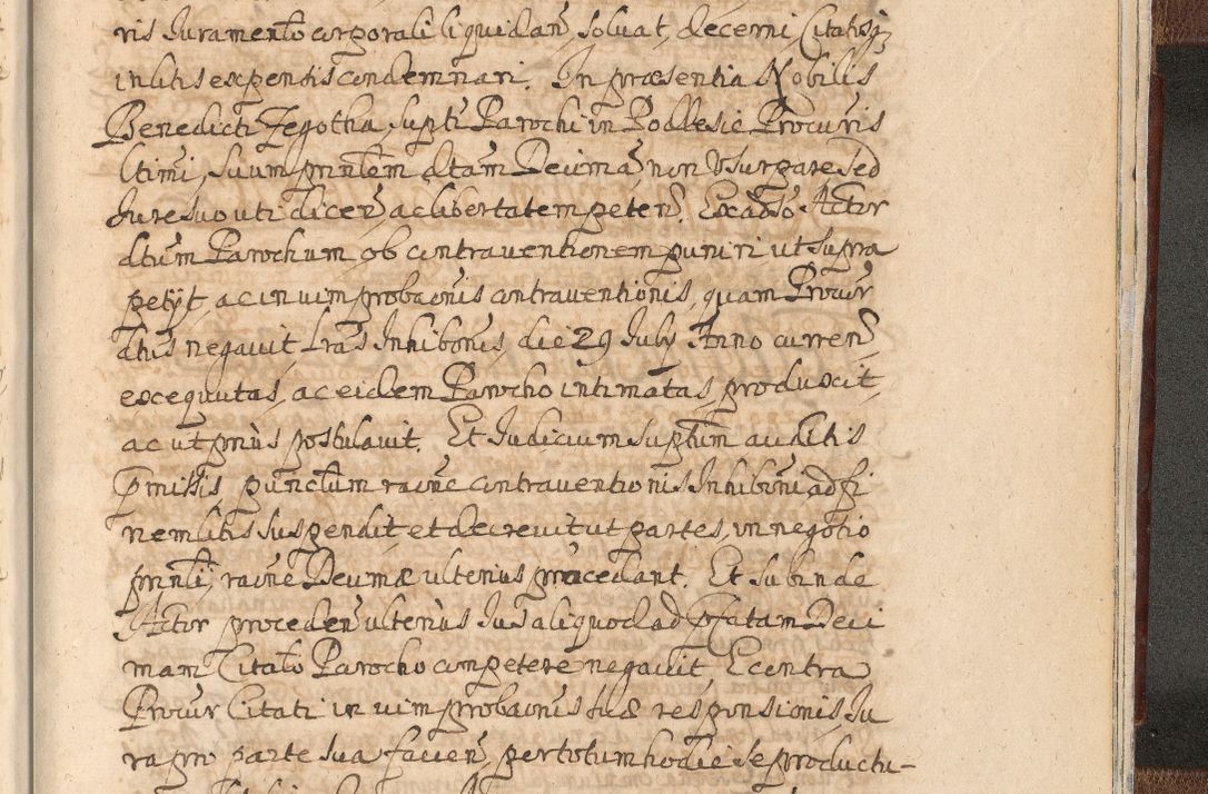 Zdjęcie nr 1711 dla obiektu archiwalnego: Acta actorum, decretorum, sententiarum, erectionum, confirmationum, institutionum, resignationum, constitutionum, provisionum, quietationum, submissionum, protestationum, substitutionum R. D. Petri Gembicki, episcopi Cracoviensis, ducis Severiae in a. D. 1650 et 1651 acticatorum. Volumen V