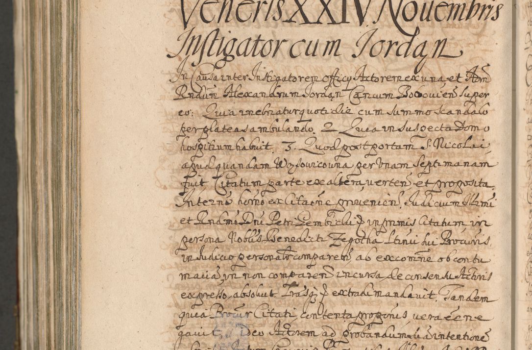 Zdjęcie nr 1708 dla obiektu archiwalnego: Acta actorum, decretorum, sententiarum, erectionum, confirmationum, institutionum, resignationum, constitutionum, provisionum, quietationum, submissionum, protestationum, substitutionum R. D. Petri Gembicki, episcopi Cracoviensis, ducis Severiae in a. D. 1650 et 1651 acticatorum. Volumen V