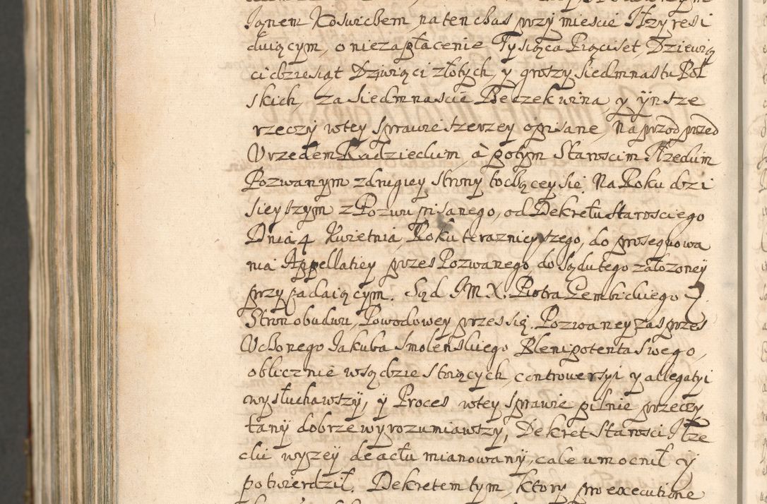 Zdjęcie nr 1700 dla obiektu archiwalnego: Acta actorum, decretorum, sententiarum, erectionum, confirmationum, institutionum, resignationum, constitutionum, provisionum, quietationum, submissionum, protestationum, substitutionum R. D. Petri Gembicki, episcopi Cracoviensis, ducis Severiae in a. D. 1650 et 1651 acticatorum. Volumen V