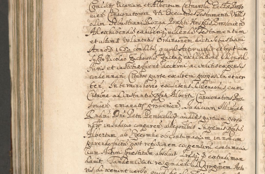 Zdjęcie nr 1696 dla obiektu archiwalnego: Acta actorum, decretorum, sententiarum, erectionum, confirmationum, institutionum, resignationum, constitutionum, provisionum, quietationum, submissionum, protestationum, substitutionum R. D. Petri Gembicki, episcopi Cracoviensis, ducis Severiae in a. D. 1650 et 1651 acticatorum. Volumen V