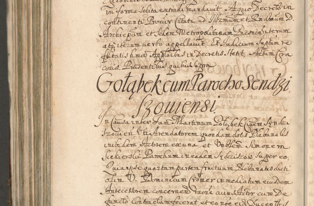 Zdjęcie nr 1690 dla obiektu archiwalnego: Acta actorum, decretorum, sententiarum, erectionum, confirmationum, institutionum, resignationum, constitutionum, provisionum, quietationum, submissionum, protestationum, substitutionum R. D. Petri Gembicki, episcopi Cracoviensis, ducis Severiae in a. D. 1650 et 1651 acticatorum. Volumen V