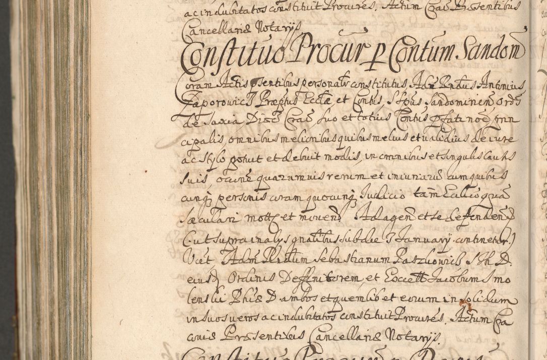 Zdjęcie nr 1684 dla obiektu archiwalnego: Acta actorum, decretorum, sententiarum, erectionum, confirmationum, institutionum, resignationum, constitutionum, provisionum, quietationum, submissionum, protestationum, substitutionum R. D. Petri Gembicki, episcopi Cracoviensis, ducis Severiae in a. D. 1650 et 1651 acticatorum. Volumen V