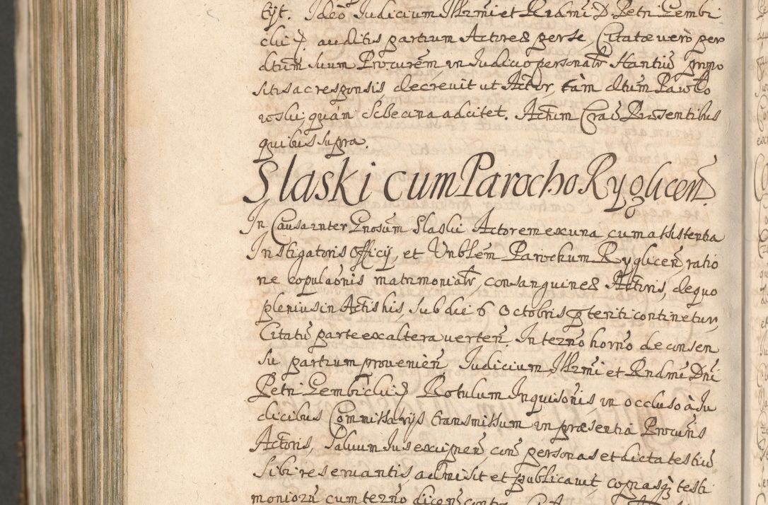 Zdjęcie nr 1682 dla obiektu archiwalnego: Acta actorum, decretorum, sententiarum, erectionum, confirmationum, institutionum, resignationum, constitutionum, provisionum, quietationum, submissionum, protestationum, substitutionum R. D. Petri Gembicki, episcopi Cracoviensis, ducis Severiae in a. D. 1650 et 1651 acticatorum. Volumen V