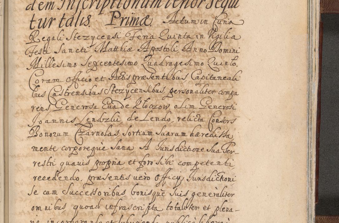 Zdjęcie nr 1659 dla obiektu archiwalnego: Acta actorum, decretorum, sententiarum, erectionum, confirmationum, institutionum, resignationum, constitutionum, provisionum, quietationum, submissionum, protestationum, substitutionum R. D. Petri Gembicki, episcopi Cracoviensis, ducis Severiae in a. D. 1650 et 1651 acticatorum. Volumen V