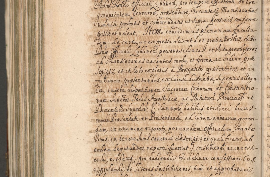 Zdjęcie nr 1654 dla obiektu archiwalnego: Acta actorum, decretorum, sententiarum, erectionum, confirmationum, institutionum, resignationum, constitutionum, provisionum, quietationum, submissionum, protestationum, substitutionum R. D. Petri Gembicki, episcopi Cracoviensis, ducis Severiae in a. D. 1650 et 1651 acticatorum. Volumen V
