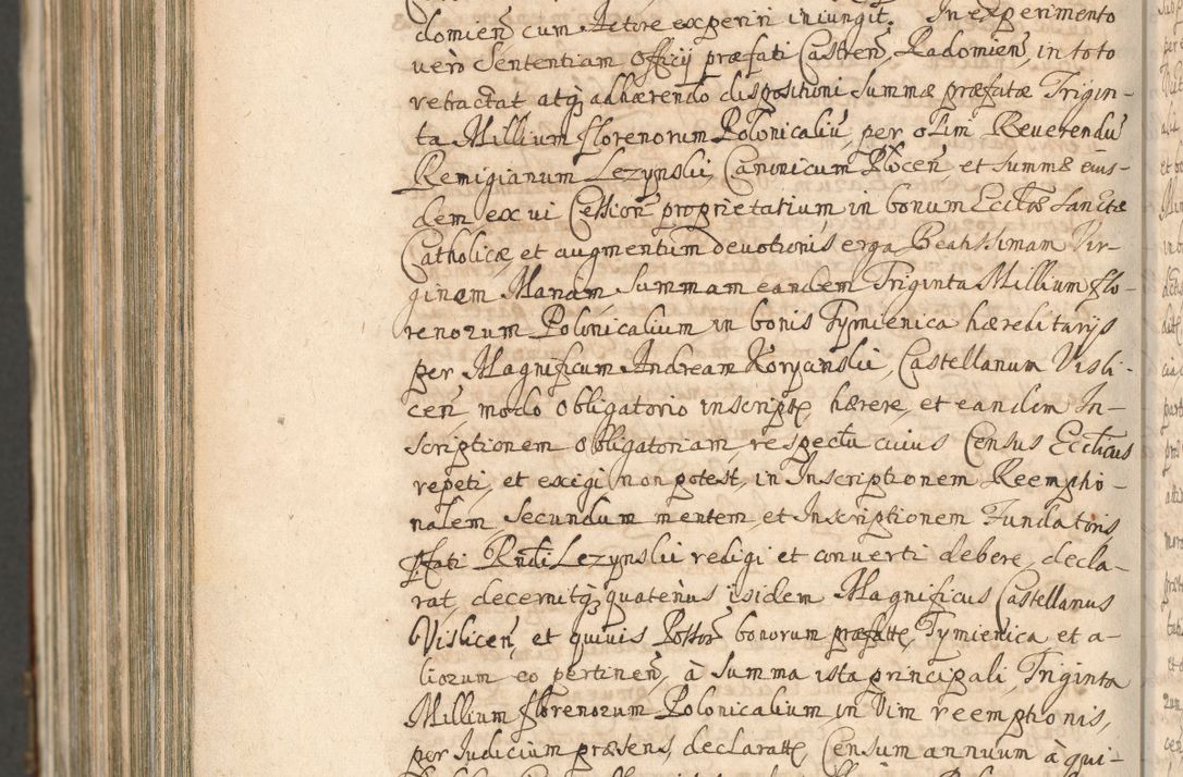 Zdjęcie nr 1644 dla obiektu archiwalnego: Acta actorum, decretorum, sententiarum, erectionum, confirmationum, institutionum, resignationum, constitutionum, provisionum, quietationum, submissionum, protestationum, substitutionum R. D. Petri Gembicki, episcopi Cracoviensis, ducis Severiae in a. D. 1650 et 1651 acticatorum. Volumen V
