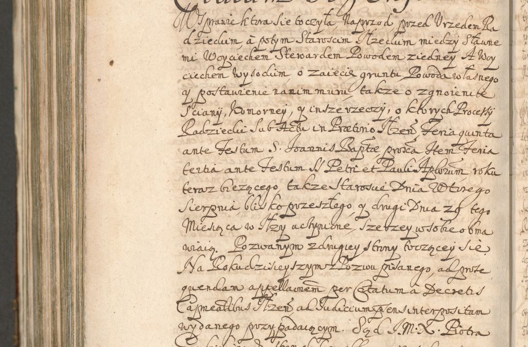 Zdjęcie nr 1626 dla obiektu archiwalnego: Acta actorum, decretorum, sententiarum, erectionum, confirmationum, institutionum, resignationum, constitutionum, provisionum, quietationum, submissionum, protestationum, substitutionum R. D. Petri Gembicki, episcopi Cracoviensis, ducis Severiae in a. D. 1650 et 1651 acticatorum. Volumen V