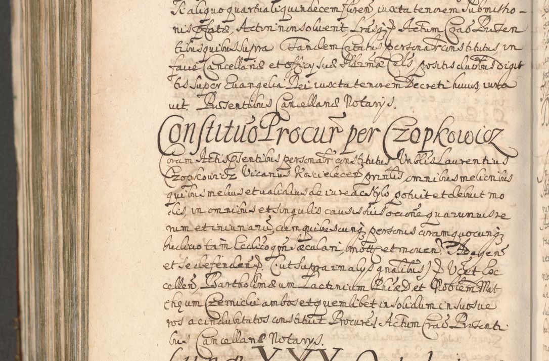 Zdjęcie nr 1614 dla obiektu archiwalnego: Acta actorum, decretorum, sententiarum, erectionum, confirmationum, institutionum, resignationum, constitutionum, provisionum, quietationum, submissionum, protestationum, substitutionum R. D. Petri Gembicki, episcopi Cracoviensis, ducis Severiae in a. D. 1650 et 1651 acticatorum. Volumen V
