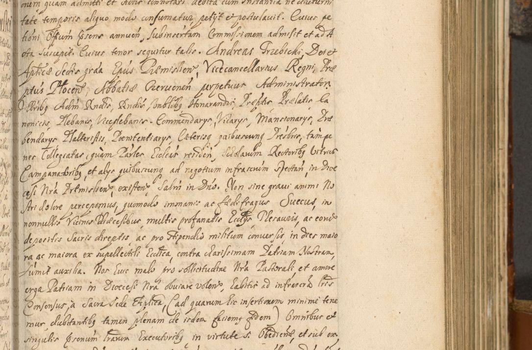 Zdjęcie nr 186 dla obiektu archiwalnego: Acta actorum, decretorum, sententiarum, erectionum, fundationum, confirmationum, instiutionum, resignationum, constitutionum, provisionum, submissionum, quietationum, substitutionum, ordinationum, ingrossationum, prostestationum R. D. Andreae Trzebicki, episcopi Cracoviensis, ducis Severiae in a. D. 1658 et  1659 acticatorum. Volumen I 