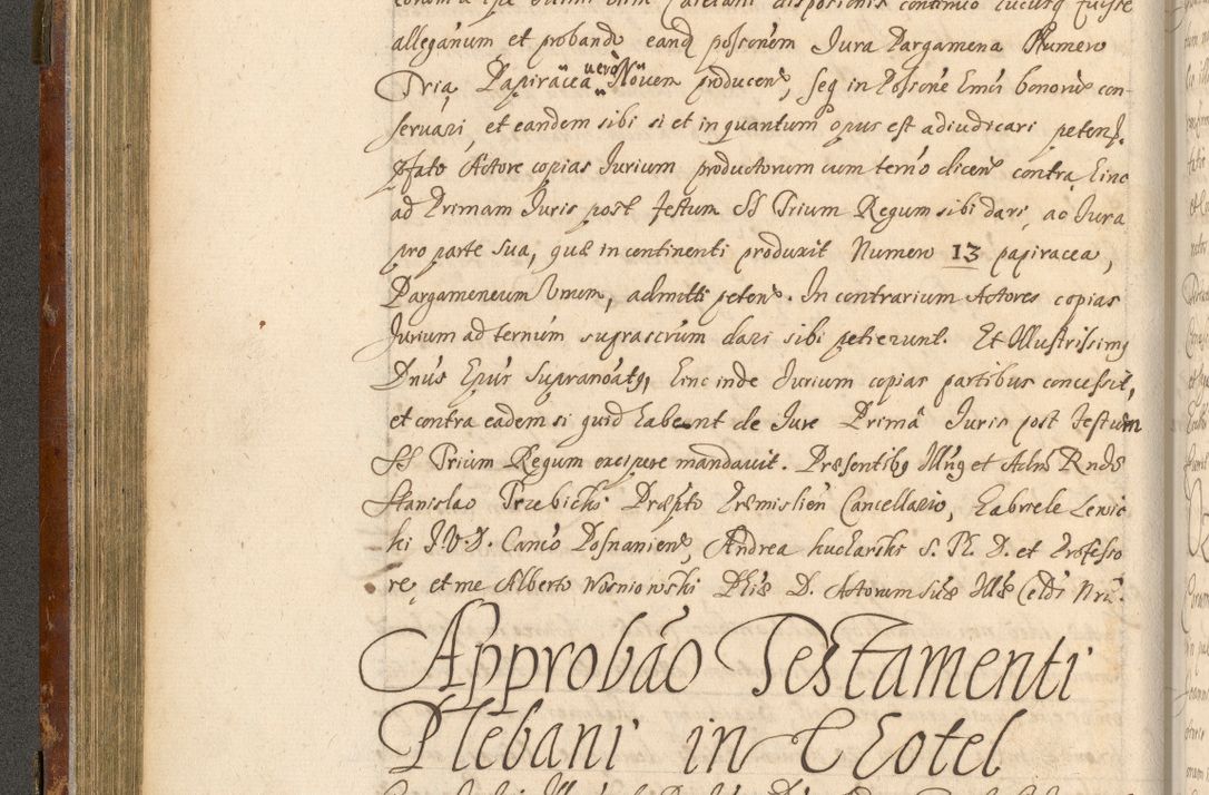 Zdjęcie nr 177 dla obiektu archiwalnego: Acta actorum, decretorum, sententiarum, erectionum, fundationum, confirmationum, instiutionum, resignationum, constitutionum, provisionum, submissionum, quietationum, substitutionum, ordinationum, ingrossationum, prostestationum R. D. Andreae Trzebicki, episcopi Cracoviensis, ducis Severiae in a. D. 1658 et  1659 acticatorum. Volumen I 