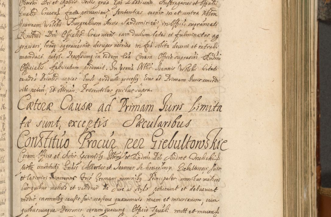 Zdjęcie nr 170 dla obiektu archiwalnego: Acta actorum, decretorum, sententiarum, erectionum, fundationum, confirmationum, instiutionum, resignationum, constitutionum, provisionum, submissionum, quietationum, substitutionum, ordinationum, ingrossationum, prostestationum R. D. Andreae Trzebicki, episcopi Cracoviensis, ducis Severiae in a. D. 1658 et  1659 acticatorum. Volumen I 