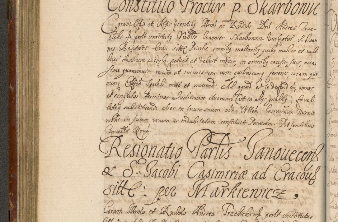 Zdjęcie nr 155 dla obiektu archiwalnego: Acta actorum, decretorum, sententiarum, erectionum, fundationum, confirmationum, instiutionum, resignationum, constitutionum, provisionum, submissionum, quietationum, substitutionum, ordinationum, ingrossationum, prostestationum R. D. Andreae Trzebicki, episcopi Cracoviensis, ducis Severiae in a. D. 1658 et  1659 acticatorum. Volumen I 