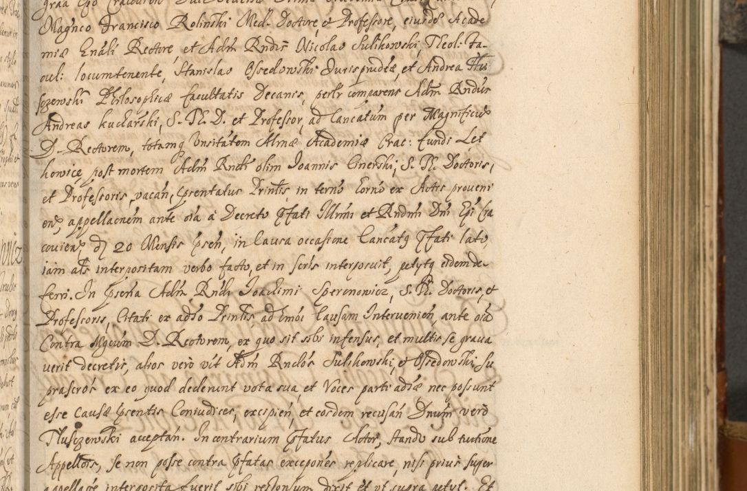 Zdjęcie nr 154 dla obiektu archiwalnego: Acta actorum, decretorum, sententiarum, erectionum, fundationum, confirmationum, instiutionum, resignationum, constitutionum, provisionum, submissionum, quietationum, substitutionum, ordinationum, ingrossationum, prostestationum R. D. Andreae Trzebicki, episcopi Cracoviensis, ducis Severiae in a. D. 1658 et  1659 acticatorum. Volumen I 