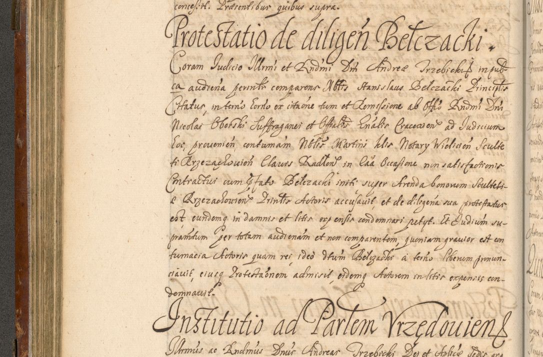 Zdjęcie nr 151 dla obiektu archiwalnego: Acta actorum, decretorum, sententiarum, erectionum, fundationum, confirmationum, instiutionum, resignationum, constitutionum, provisionum, submissionum, quietationum, substitutionum, ordinationum, ingrossationum, prostestationum R. D. Andreae Trzebicki, episcopi Cracoviensis, ducis Severiae in a. D. 1658 et  1659 acticatorum. Volumen I 