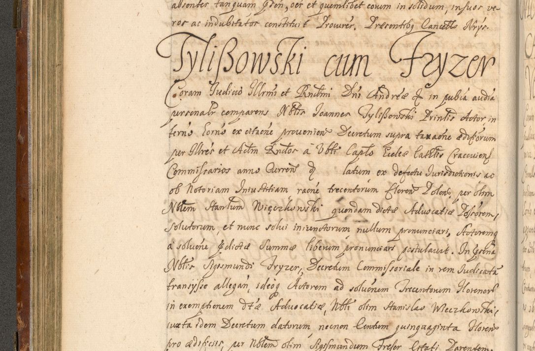 Zdjęcie nr 147 dla obiektu archiwalnego: Acta actorum, decretorum, sententiarum, erectionum, fundationum, confirmationum, instiutionum, resignationum, constitutionum, provisionum, submissionum, quietationum, substitutionum, ordinationum, ingrossationum, prostestationum R. D. Andreae Trzebicki, episcopi Cracoviensis, ducis Severiae in a. D. 1658 et  1659 acticatorum. Volumen I 
