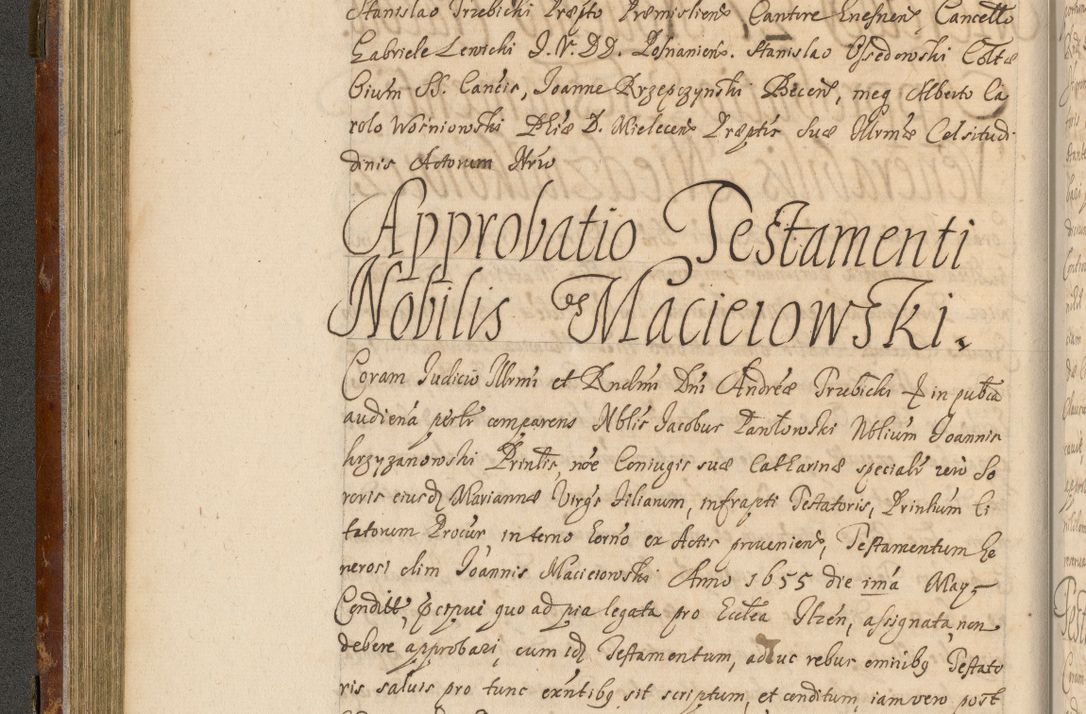 Zdjęcie nr 149 dla obiektu archiwalnego: Acta actorum, decretorum, sententiarum, erectionum, fundationum, confirmationum, instiutionum, resignationum, constitutionum, provisionum, submissionum, quietationum, substitutionum, ordinationum, ingrossationum, prostestationum R. D. Andreae Trzebicki, episcopi Cracoviensis, ducis Severiae in a. D. 1658 et  1659 acticatorum. Volumen I 