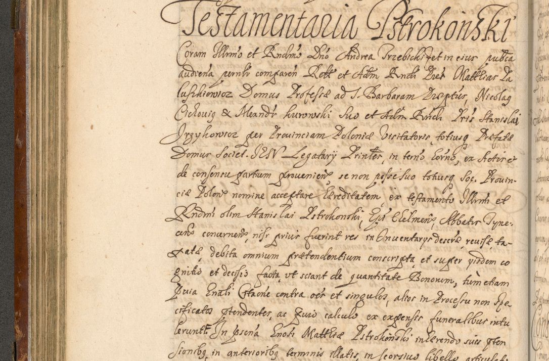 Zdjęcie nr 143 dla obiektu archiwalnego: Acta actorum, decretorum, sententiarum, erectionum, fundationum, confirmationum, instiutionum, resignationum, constitutionum, provisionum, submissionum, quietationum, substitutionum, ordinationum, ingrossationum, prostestationum R. D. Andreae Trzebicki, episcopi Cracoviensis, ducis Severiae in a. D. 1658 et  1659 acticatorum. Volumen I 