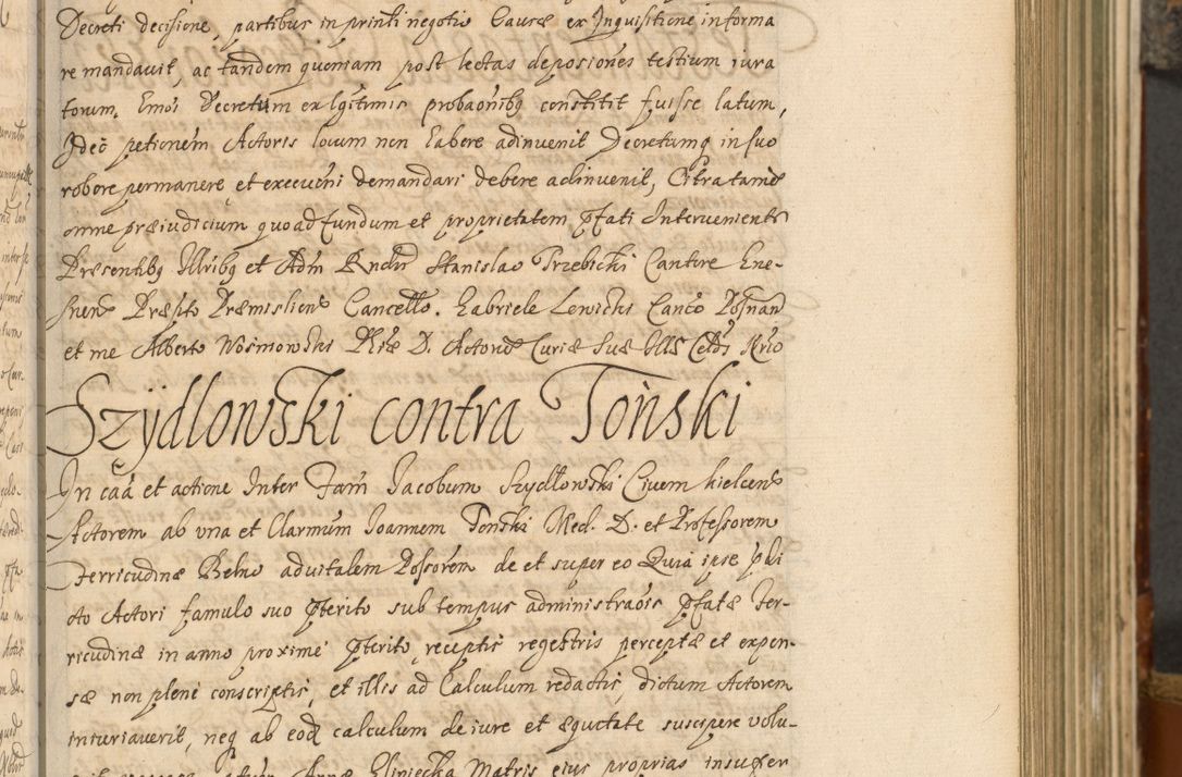 Zdjęcie nr 142 dla obiektu archiwalnego: Acta actorum, decretorum, sententiarum, erectionum, fundationum, confirmationum, instiutionum, resignationum, constitutionum, provisionum, submissionum, quietationum, substitutionum, ordinationum, ingrossationum, prostestationum R. D. Andreae Trzebicki, episcopi Cracoviensis, ducis Severiae in a. D. 1658 et  1659 acticatorum. Volumen I 