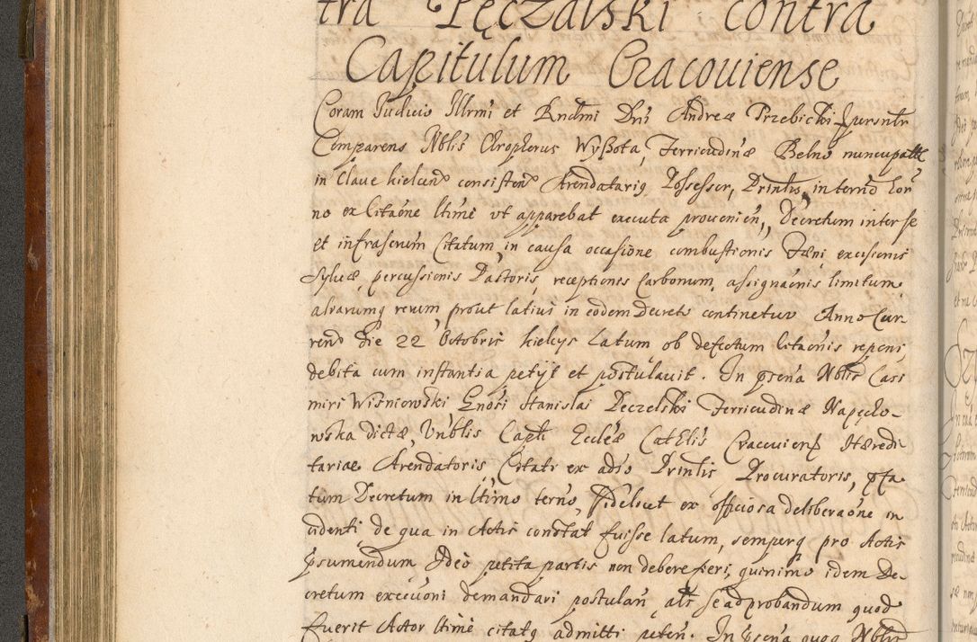 Zdjęcie nr 141 dla obiektu archiwalnego: Acta actorum, decretorum, sententiarum, erectionum, fundationum, confirmationum, instiutionum, resignationum, constitutionum, provisionum, submissionum, quietationum, substitutionum, ordinationum, ingrossationum, prostestationum R. D. Andreae Trzebicki, episcopi Cracoviensis, ducis Severiae in a. D. 1658 et  1659 acticatorum. Volumen I 