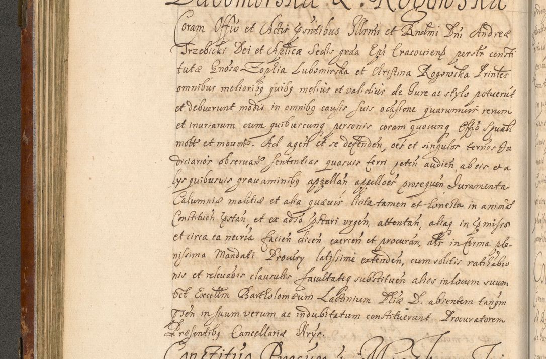 Zdjęcie nr 131 dla obiektu archiwalnego: Acta actorum, decretorum, sententiarum, erectionum, fundationum, confirmationum, instiutionum, resignationum, constitutionum, provisionum, submissionum, quietationum, substitutionum, ordinationum, ingrossationum, prostestationum R. D. Andreae Trzebicki, episcopi Cracoviensis, ducis Severiae in a. D. 1658 et  1659 acticatorum. Volumen I 