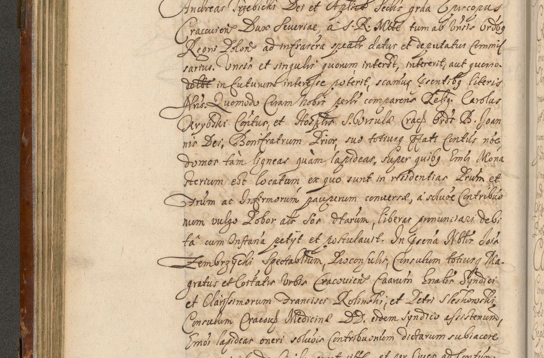 Zdjęcie nr 127 dla obiektu archiwalnego: Acta actorum, decretorum, sententiarum, erectionum, fundationum, confirmationum, instiutionum, resignationum, constitutionum, provisionum, submissionum, quietationum, substitutionum, ordinationum, ingrossationum, prostestationum R. D. Andreae Trzebicki, episcopi Cracoviensis, ducis Severiae in a. D. 1658 et  1659 acticatorum. Volumen I 