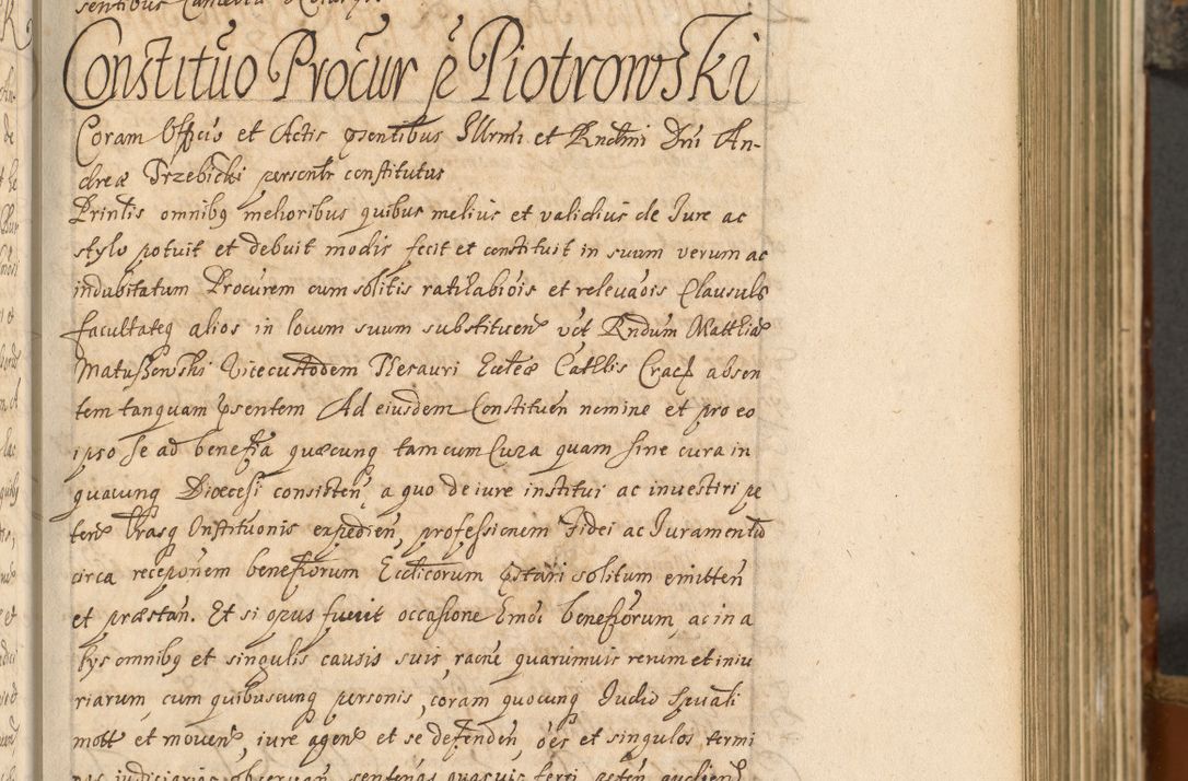 Zdjęcie nr 130 dla obiektu archiwalnego: Acta actorum, decretorum, sententiarum, erectionum, fundationum, confirmationum, instiutionum, resignationum, constitutionum, provisionum, submissionum, quietationum, substitutionum, ordinationum, ingrossationum, prostestationum R. D. Andreae Trzebicki, episcopi Cracoviensis, ducis Severiae in a. D. 1658 et  1659 acticatorum. Volumen I 