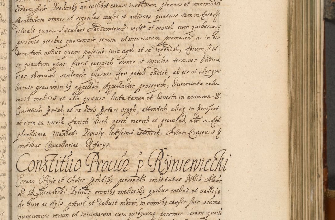 Zdjęcie nr 132 dla obiektu archiwalnego: Acta actorum, decretorum, sententiarum, erectionum, fundationum, confirmationum, instiutionum, resignationum, constitutionum, provisionum, submissionum, quietationum, substitutionum, ordinationum, ingrossationum, prostestationum R. D. Andreae Trzebicki, episcopi Cracoviensis, ducis Severiae in a. D. 1658 et  1659 acticatorum. Volumen I 