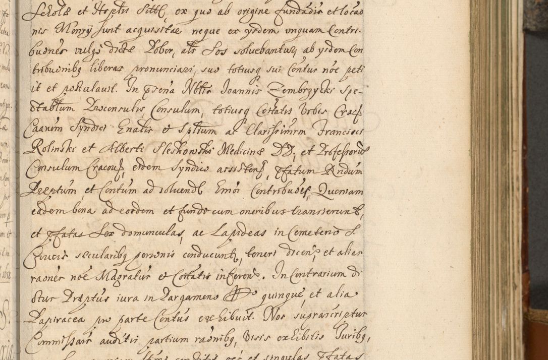 Zdjęcie nr 118 dla obiektu archiwalnego: Acta actorum, decretorum, sententiarum, erectionum, fundationum, confirmationum, instiutionum, resignationum, constitutionum, provisionum, submissionum, quietationum, substitutionum, ordinationum, ingrossationum, prostestationum R. D. Andreae Trzebicki, episcopi Cracoviensis, ducis Severiae in a. D. 1658 et  1659 acticatorum. Volumen I 