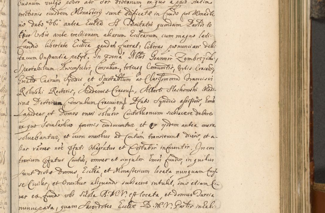 Zdjęcie nr 116 dla obiektu archiwalnego: Acta actorum, decretorum, sententiarum, erectionum, fundationum, confirmationum, instiutionum, resignationum, constitutionum, provisionum, submissionum, quietationum, substitutionum, ordinationum, ingrossationum, prostestationum R. D. Andreae Trzebicki, episcopi Cracoviensis, ducis Severiae in a. D. 1658 et  1659 acticatorum. Volumen I 