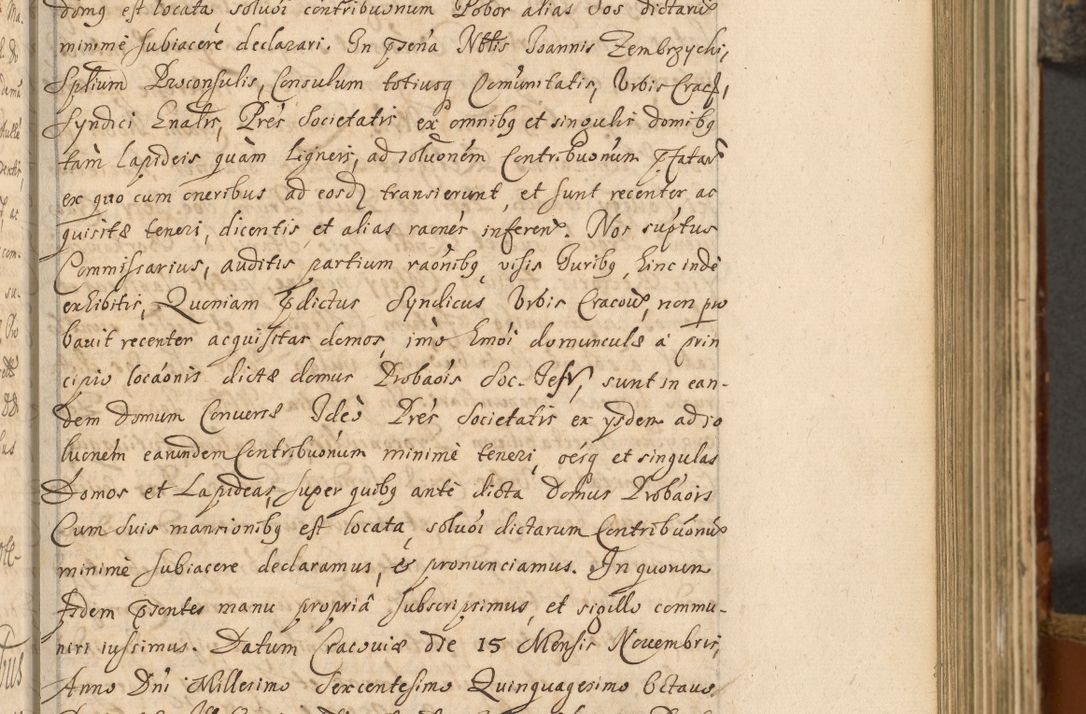 Zdjęcie nr 112 dla obiektu archiwalnego: Acta actorum, decretorum, sententiarum, erectionum, fundationum, confirmationum, instiutionum, resignationum, constitutionum, provisionum, submissionum, quietationum, substitutionum, ordinationum, ingrossationum, prostestationum R. D. Andreae Trzebicki, episcopi Cracoviensis, ducis Severiae in a. D. 1658 et  1659 acticatorum. Volumen I 