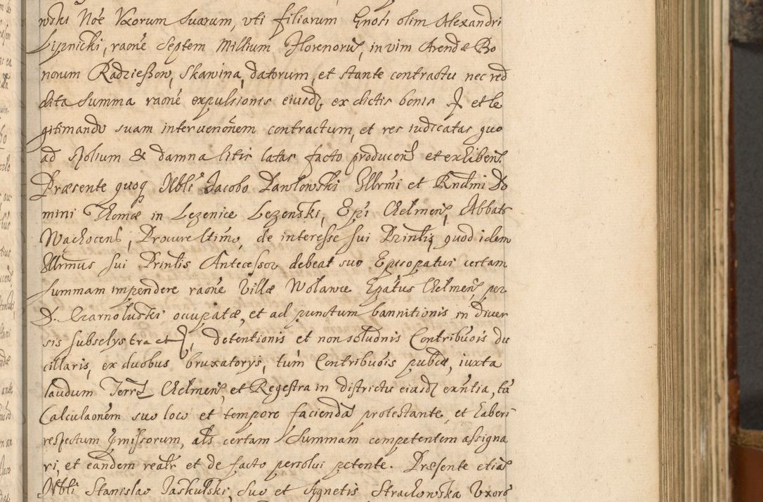 Zdjęcie nr 108 dla obiektu archiwalnego: Acta actorum, decretorum, sententiarum, erectionum, fundationum, confirmationum, instiutionum, resignationum, constitutionum, provisionum, submissionum, quietationum, substitutionum, ordinationum, ingrossationum, prostestationum R. D. Andreae Trzebicki, episcopi Cracoviensis, ducis Severiae in a. D. 1658 et  1659 acticatorum. Volumen I 