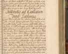 Zdjęcie nr 110 dla obiektu archiwalnego: Acta actorum, decretorum, sententiarum, erectionum, fundationum, confirmationum, instiutionum, resignationum, constitutionum, provisionum, submissionum, quietationum, substitutionum, ordinationum, ingrossationum, prostestationum R. D. Andreae Trzebicki, episcopi Cracoviensis, ducis Severiae in a. D. 1658 et  1659 acticatorum. Volumen I 