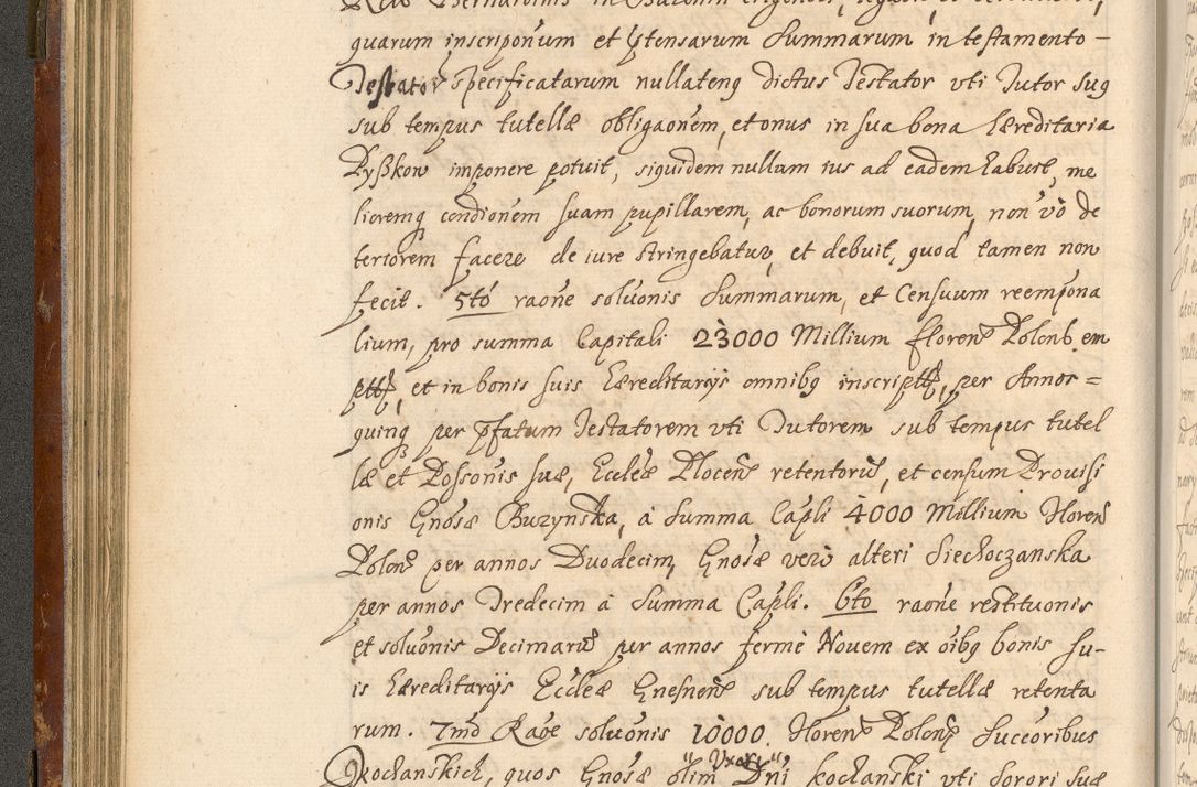 Zdjęcie nr 105 dla obiektu archiwalnego: Acta actorum, decretorum, sententiarum, erectionum, fundationum, confirmationum, instiutionum, resignationum, constitutionum, provisionum, submissionum, quietationum, substitutionum, ordinationum, ingrossationum, prostestationum R. D. Andreae Trzebicki, episcopi Cracoviensis, ducis Severiae in a. D. 1658 et  1659 acticatorum. Volumen I 
