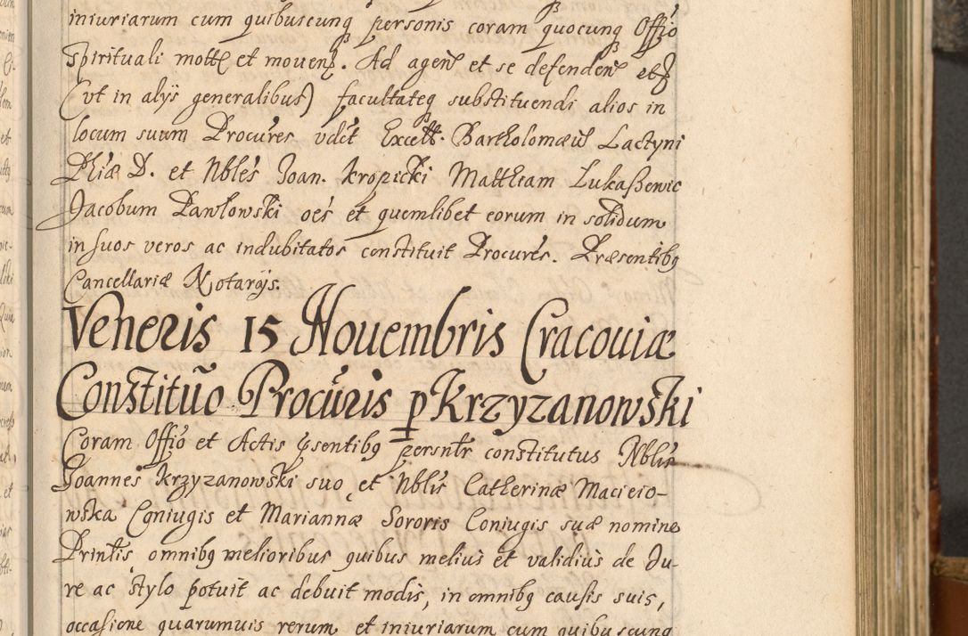 Zdjęcie nr 102 dla obiektu archiwalnego: Acta actorum, decretorum, sententiarum, erectionum, fundationum, confirmationum, instiutionum, resignationum, constitutionum, provisionum, submissionum, quietationum, substitutionum, ordinationum, ingrossationum, prostestationum R. D. Andreae Trzebicki, episcopi Cracoviensis, ducis Severiae in a. D. 1658 et  1659 acticatorum. Volumen I 