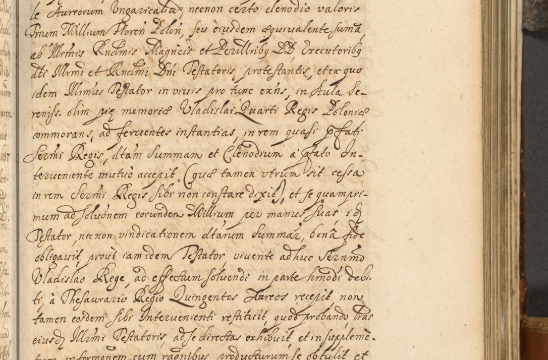 Zdjęcie nr 96 dla obiektu archiwalnego: Acta actorum, decretorum, sententiarum, erectionum, fundationum, confirmationum, instiutionum, resignationum, constitutionum, provisionum, submissionum, quietationum, substitutionum, ordinationum, ingrossationum, prostestationum R. D. Andreae Trzebicki, episcopi Cracoviensis, ducis Severiae in a. D. 1658 et  1659 acticatorum. Volumen I 