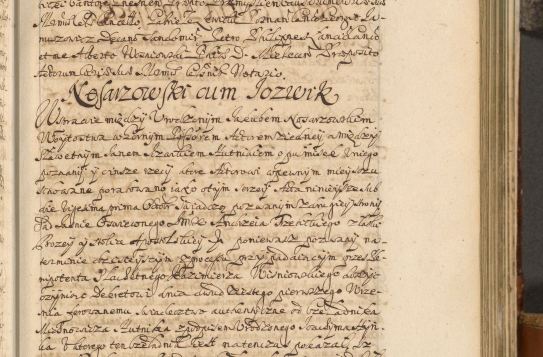Zdjęcie nr 78 dla obiektu archiwalnego: Acta actorum, decretorum, sententiarum, erectionum, fundationum, confirmationum, instiutionum, resignationum, constitutionum, provisionum, submissionum, quietationum, substitutionum, ordinationum, ingrossationum, prostestationum R. D. Andreae Trzebicki, episcopi Cracoviensis, ducis Severiae in a. D. 1658 et  1659 acticatorum. Volumen I 