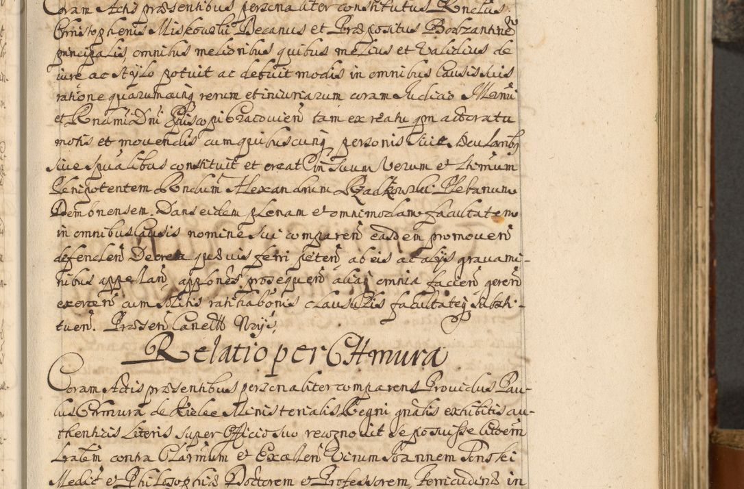 Zdjęcie nr 76 dla obiektu archiwalnego: Acta actorum, decretorum, sententiarum, erectionum, fundationum, confirmationum, instiutionum, resignationum, constitutionum, provisionum, submissionum, quietationum, substitutionum, ordinationum, ingrossationum, prostestationum R. D. Andreae Trzebicki, episcopi Cracoviensis, ducis Severiae in a. D. 1658 et  1659 acticatorum. Volumen I 