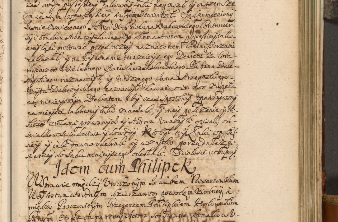 Zdjęcie nr 70 dla obiektu archiwalnego: Acta actorum, decretorum, sententiarum, erectionum, fundationum, confirmationum, instiutionum, resignationum, constitutionum, provisionum, submissionum, quietationum, substitutionum, ordinationum, ingrossationum, prostestationum R. D. Andreae Trzebicki, episcopi Cracoviensis, ducis Severiae in a. D. 1658 et  1659 acticatorum. Volumen I 